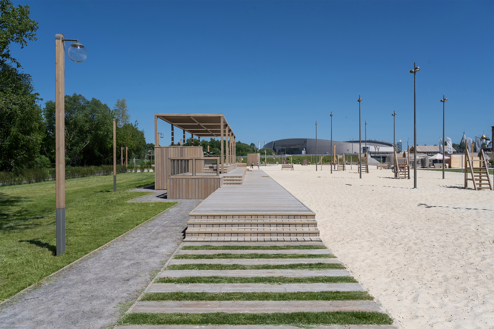 Благоустройство зоны отдыха на берегу реки Коломенка от бюро Basis