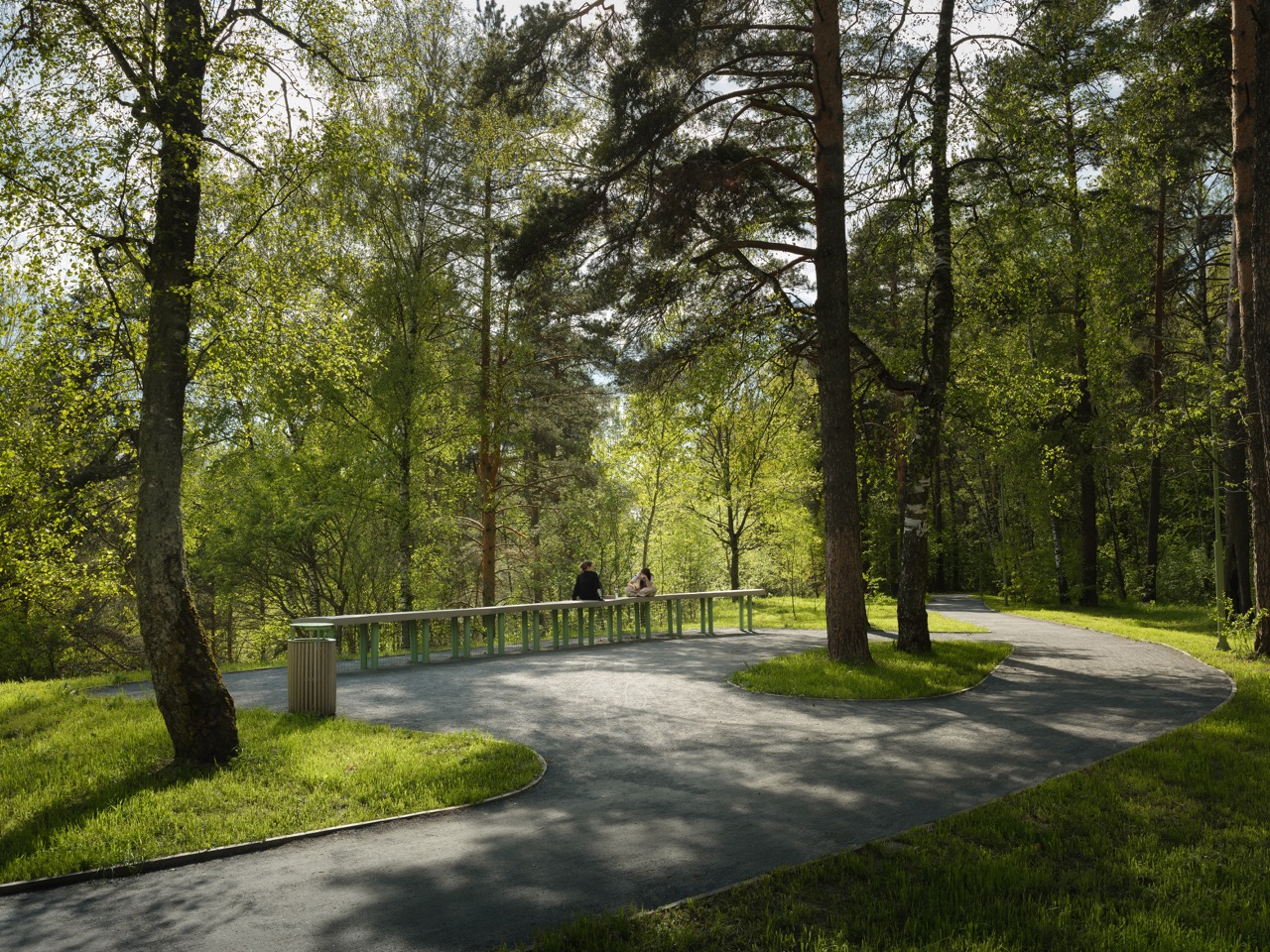 Благоустройство лесопарка в Гальчино от бюро Basis